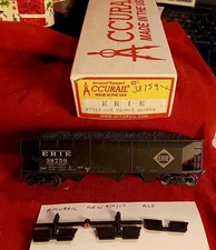 Erie Railroad Triple Hopper Accurail Kit 7529 Erie 38759 Load Coal Kadee Graffit