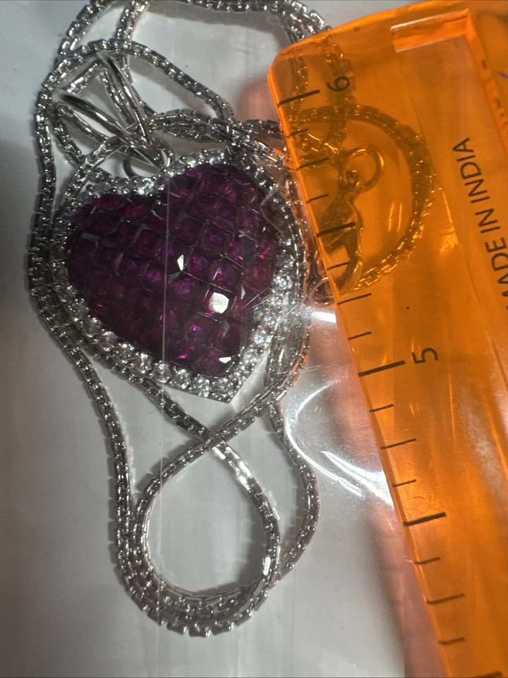 Colgante de zafiro hecho en laboratorio de plata de ley 925, piedra de nacimiento de septiembre hecho a mano Foto 3 de 3