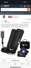 LifePro LP-AXS- BLK Axis Sports Recovery Black Air Compression Massager- 