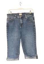 Levis 512 Capri Jeans Perfectly Slimming Women's Size 12 Rolled Cuff High-Rise