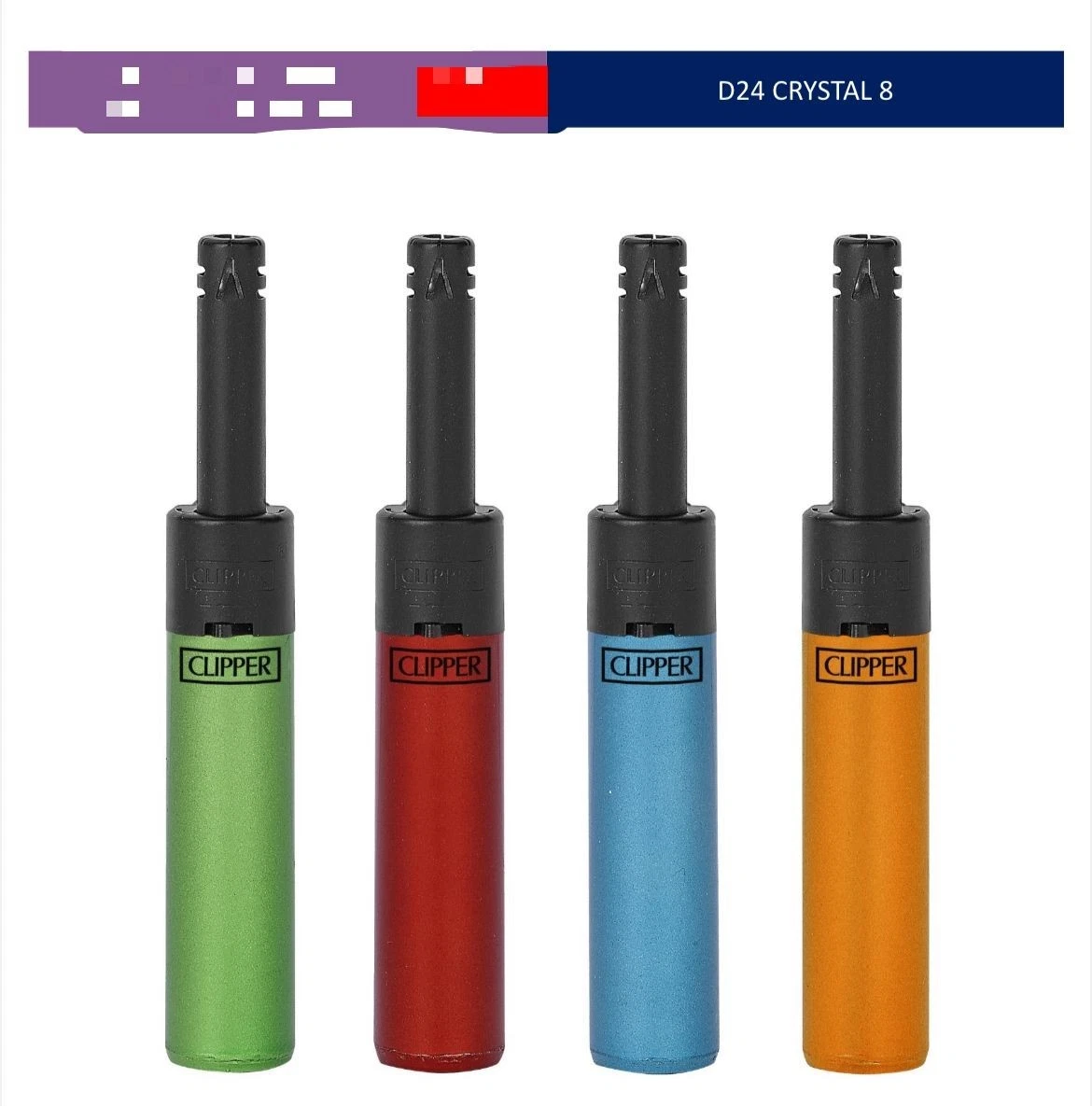 Clipper multi purpose mini utility lighter gas refillable 4 Assorted colours - Picture 1 of 3