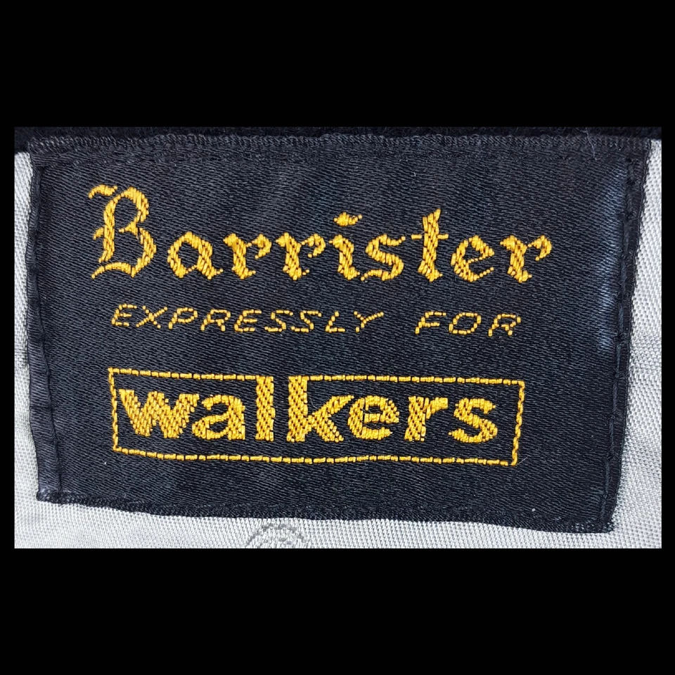 Abrigo deportivo informal de cachemir puro suave y lujoso Barrister para hombre talla 38R Foto 4 de 4