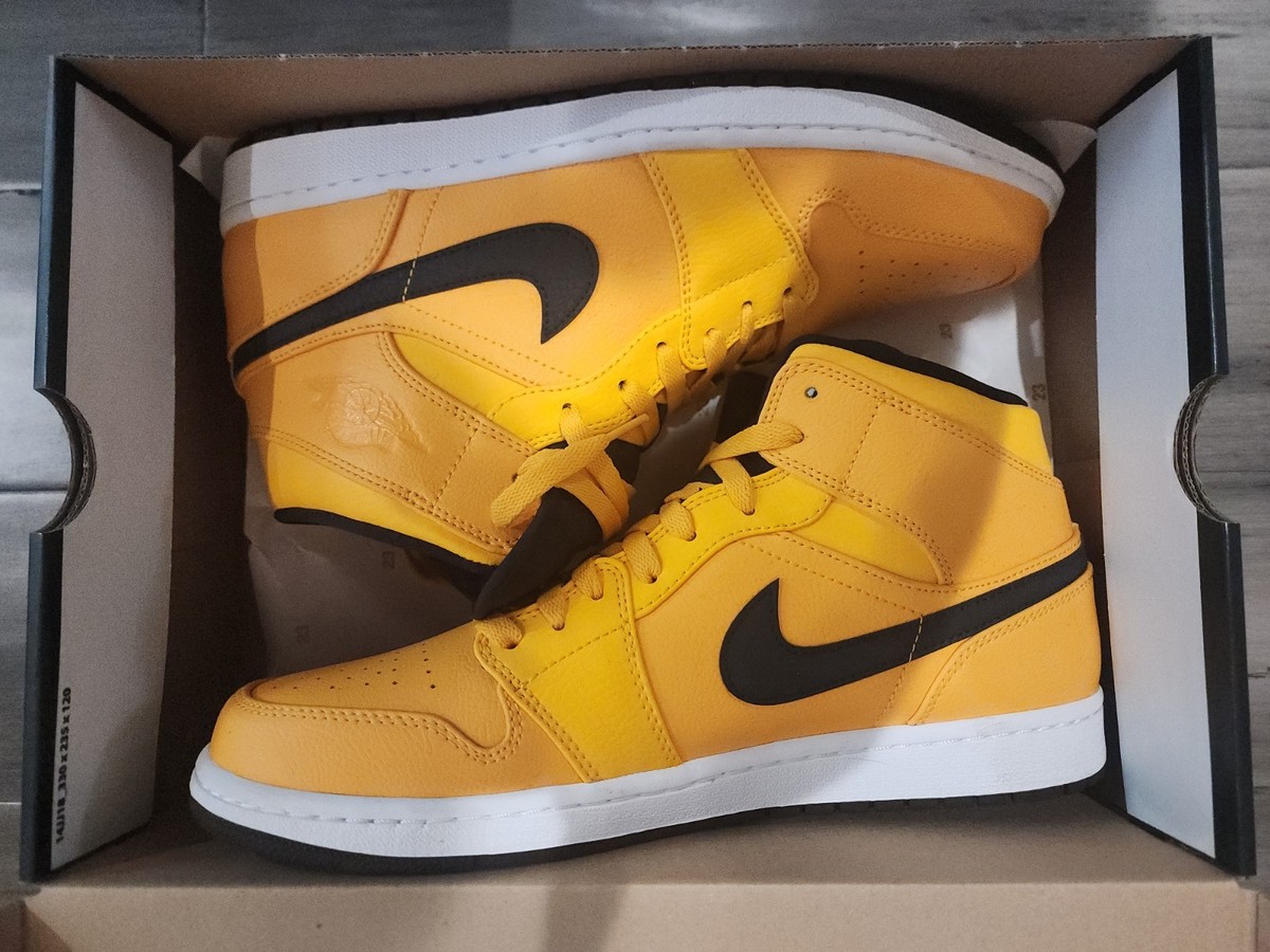 NIKE☆AIR JORDAN☆1 MID★LLIC GOLD★30cm Size 11 - Air Jordan 1 Mid University Gold for sale online | eBay