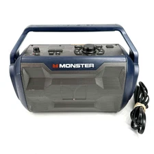 Monster Nomad Bluetooth Speaker MNMD-NVB 30W Portable IPX4 FM Tested Working