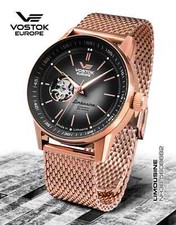 Vostok Europe GAZ-14 Automatyczny otwarty balans NH38-560B682B różowe złoto