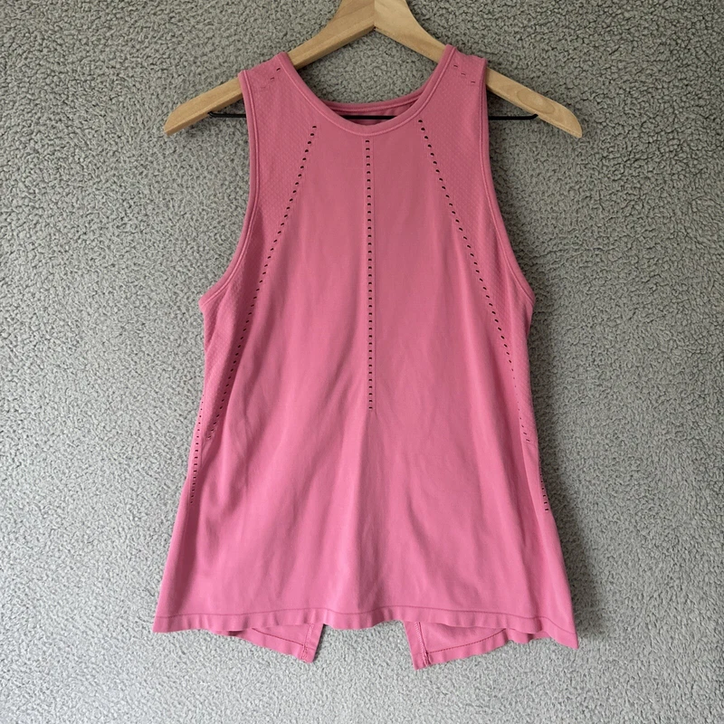 athleta foothill split back workout sleeveless high neck tank-top