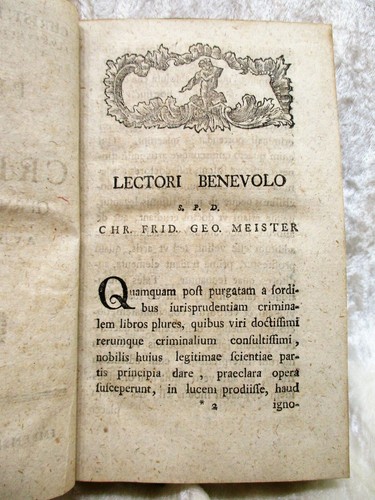 1755 CRIMINAL LAW Georg Meister PRINCIPIA JURIS CRIMINALIS Rare FIRST ED. Latin - Picture 4 of 12