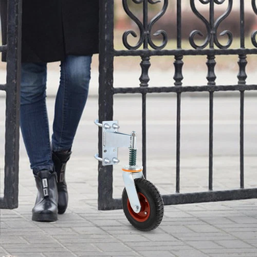 Ruote per cancelli 16,2 * 8 pollici 360 ° rotante per cancelli rotanti carico 300 kg - Foto 1 di 11