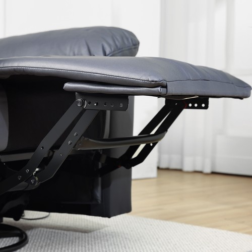 Gray 360° Rocker Recliner Massage Chair Sofa Heat with RC, Holder, Side Storage - Picture 16 of 24
