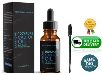 THE ISMA Castor Oil for Eyelashes Eyebrow Hair Growth, 100% Pure Natural Castor Oil