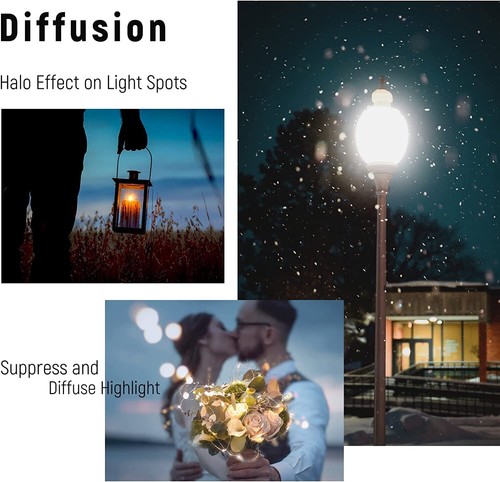 Neewer 67mm Black Diffusion 1 Filter Mist Dreamy Cinematic Effect Filter - Picture 6 of 9