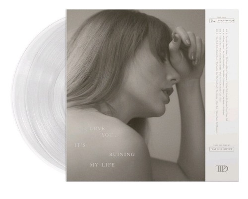TAYLOR SWIFT THE TORTURED POETS DEPARTMENT PHANTOM CLEAR VINYL - Picture 2 of 5
