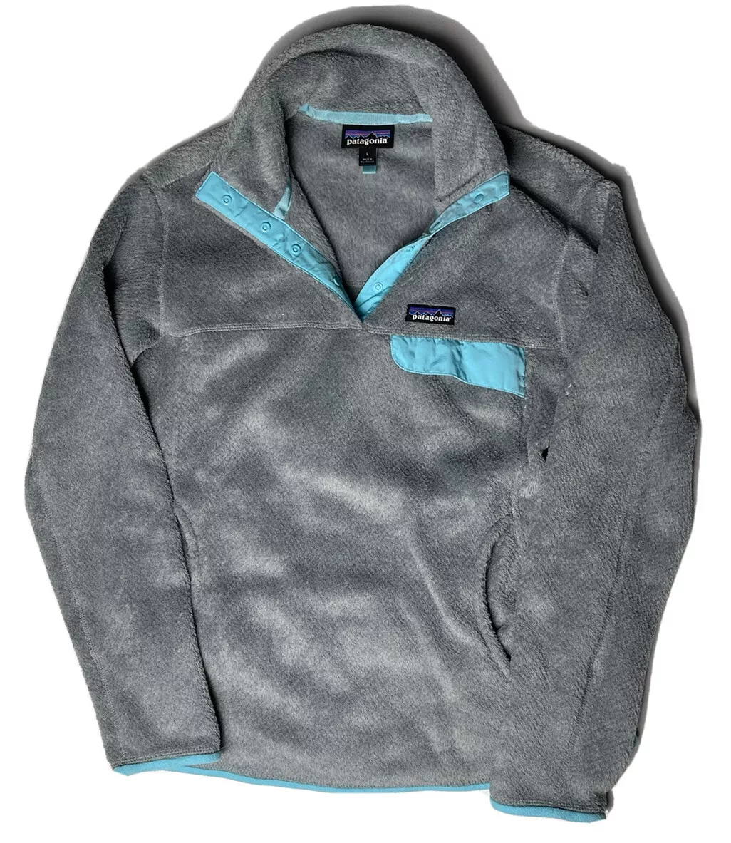 Grey and teal patagonia best sale pullover