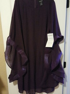 deep purple plus size dress