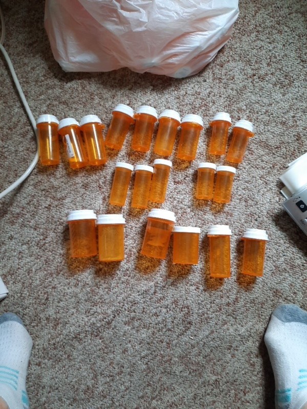 Lot of 75 Empty Plastic  Pill Bottles 