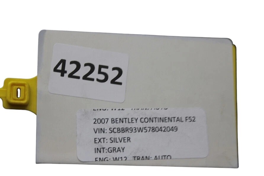 06-12 Bentley Continental Flying Spur Rear Subframe Crossmember Cross Member OEM