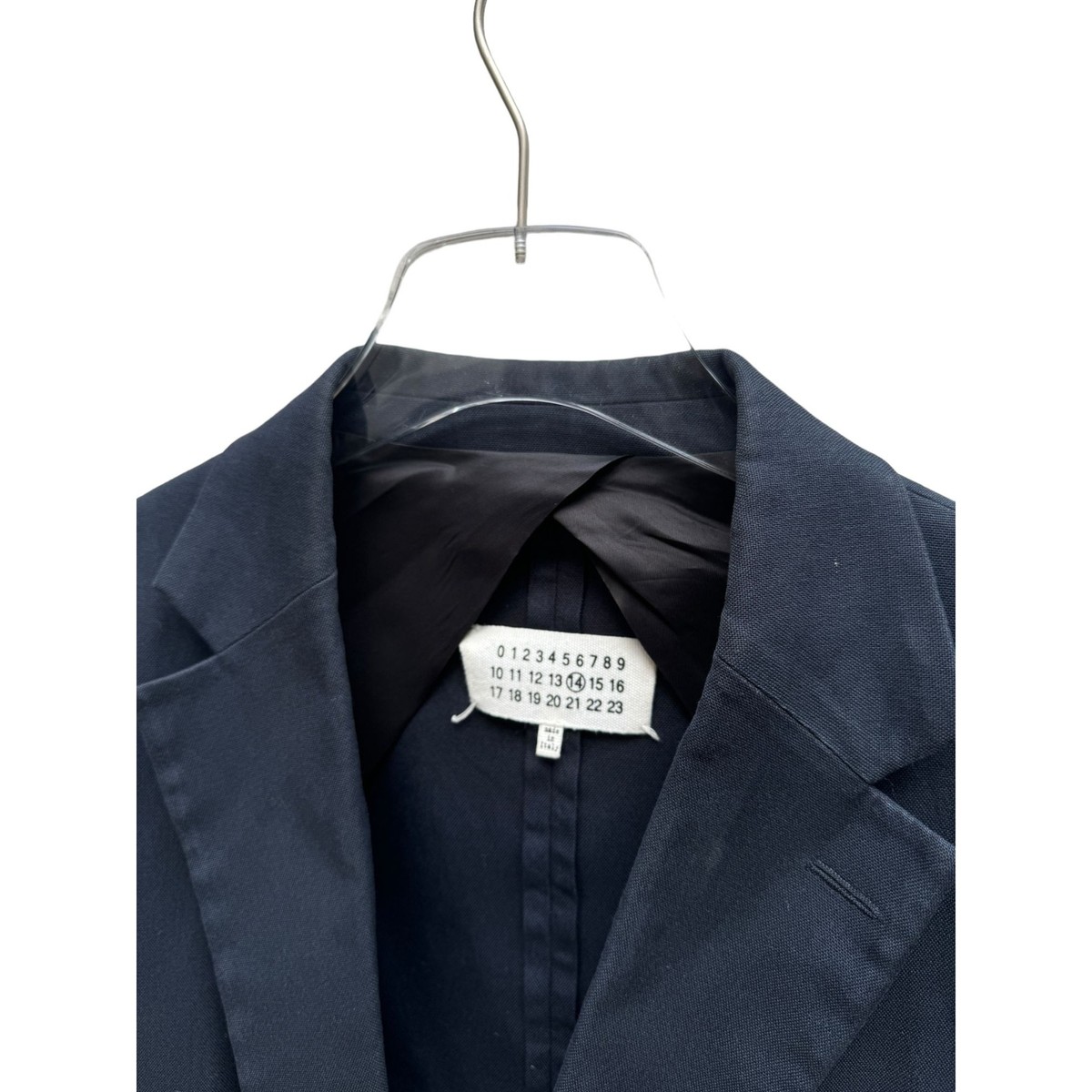ジャケット・アウター Maison Margiela 4 Double Short Jacket Maison Martin Margiela 4 Stitches Navy Cotton Blazer Jacket