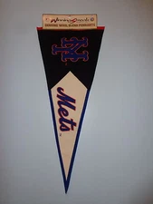 New York Mets Large Wool Pennant (Winning Streak) - 17" x 40" FREE SHIPPING!!