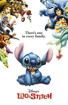 AA2718 Lilo & Stitch Film By Chris Sanders 2002 Movie Poster 11x17