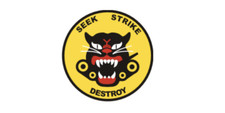 4" army tank busters seek strike destroy bumper sticker decal usa made