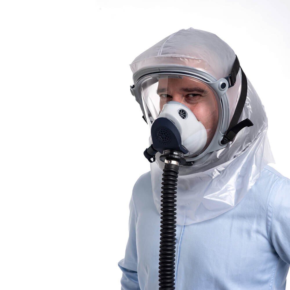 ✅ Sapphire Full Face Gas Mask Respirator Mask + 25L Blower | Industrial Safety