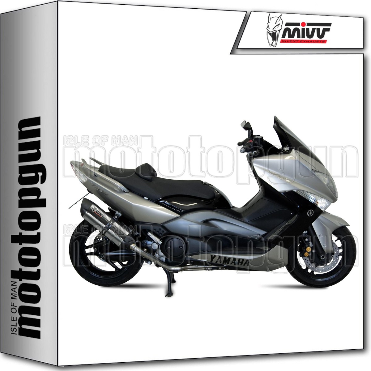 rc full system exhaust stainless steel c suono mivv yamaha t-max