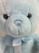 Aurora Baby Plush BABY BOY Blue Teddy Bear Stuffed Animal 18" No Stains or Tears