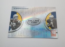 2005 Donruss Elite Insert College Ties Football Card #CT6 Tom Brady/B. Edwards