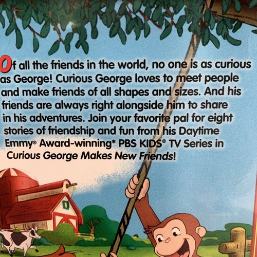 Curious George - Makes New Friends (DVD, 8 shows) PBS Kids - Picture 4 of 7