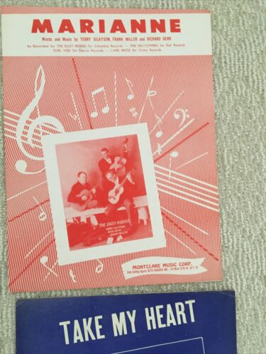 Lot Of 6 Vintage 1940’s-50’s Movie/Sheet -Music Sheets As Is - Picture 6 of 12