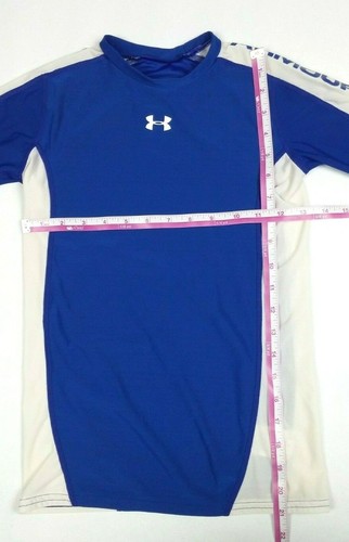 UNDER ARMOUR Boy's Shirt Sz YLG Blue Short Sleeve Youth Large - Picture 2 of 4