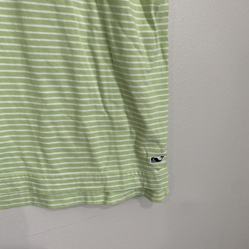 VINEYARD VINES kurzärmeliges Poloshirt für Herren groß hellgrün mit Streifen FF11 - Bild 2 von 5