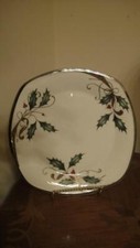Lenox Holiday Nouveau Platinum White 1 Square Accent Plates 9 inch New