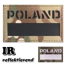 NEU| IR PATCH POLEN POLAND FLAGGE FAHNE REFLEKTIEREND KLETT MULTICAMO CAMOUFLAGE