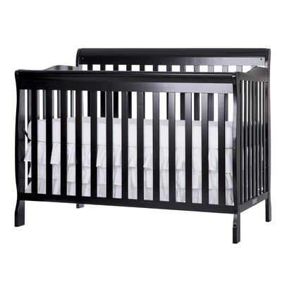 black wood crib