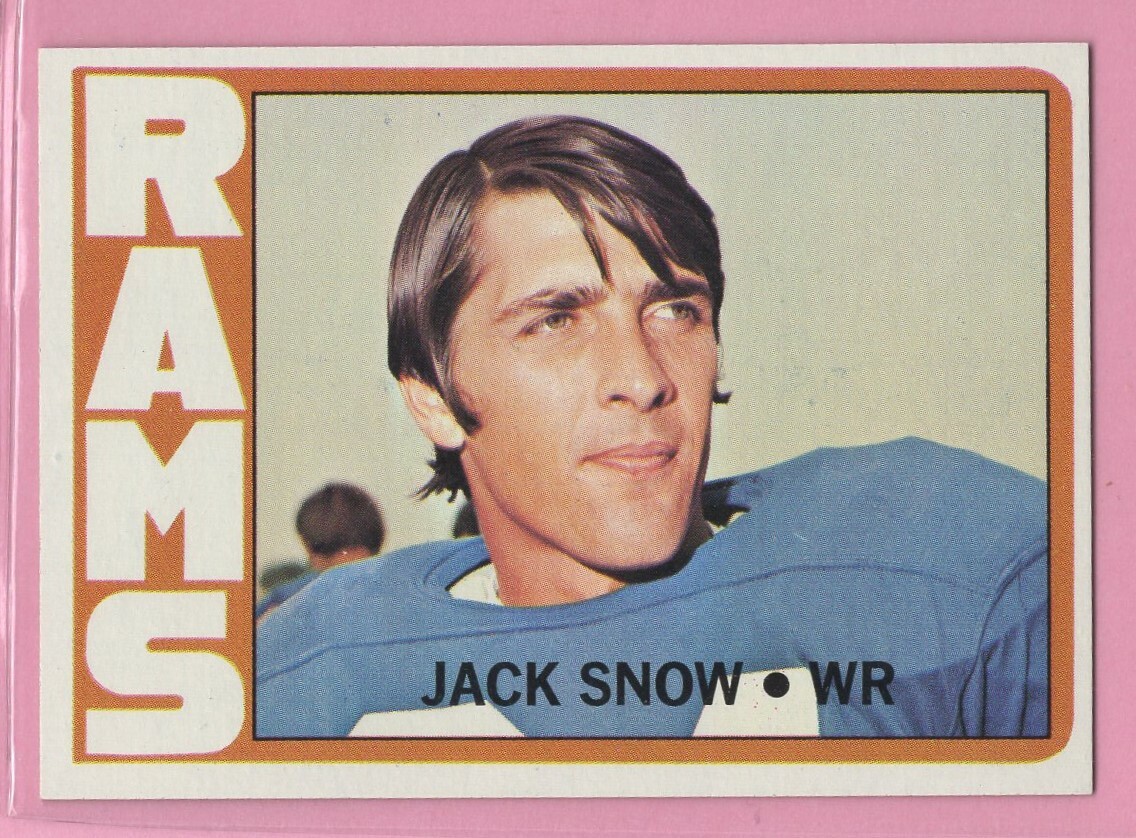 1972 Topps # 152 Jack Snow - Rams - Box 727-289 | eBay