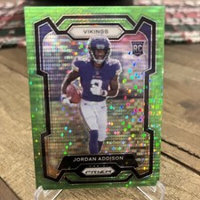 Jordan Addison (RC) 2023 Panini Prizm - Rookies Neon Green Pulsar Prizm #368