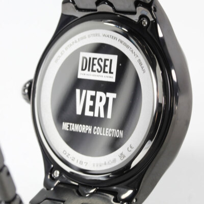 DIESEL DZ2187 VERT Quartz Analog Black Black | eBay