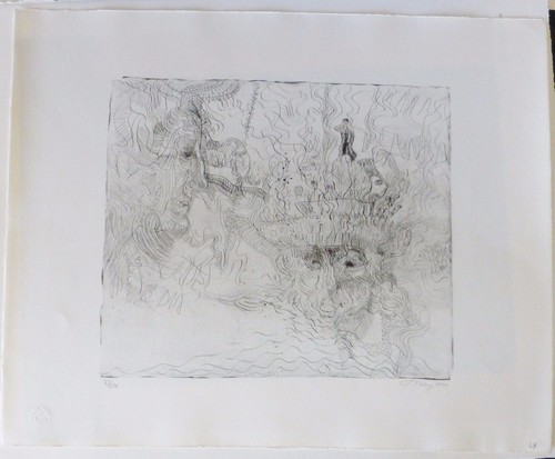 MARK TOBEY HAND SIGNED ORIGINAL 1970 LITHOGRAPH No.24 Abstract expressionism USA - Picture 2 of 5