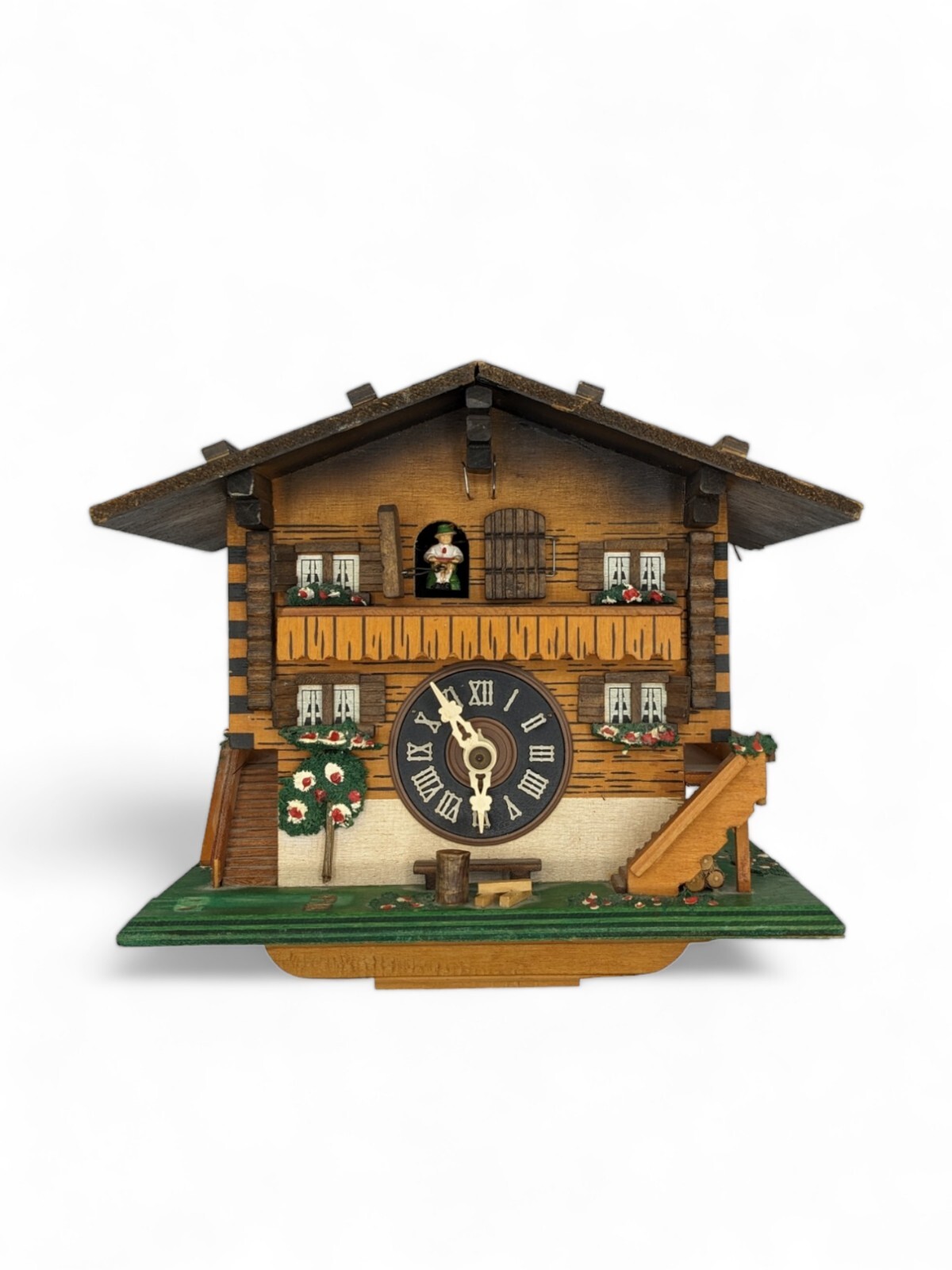 Lador Switzerland Edelweiss 2660 Vintage Cuckoo Clock Pine Cone *PARTS
