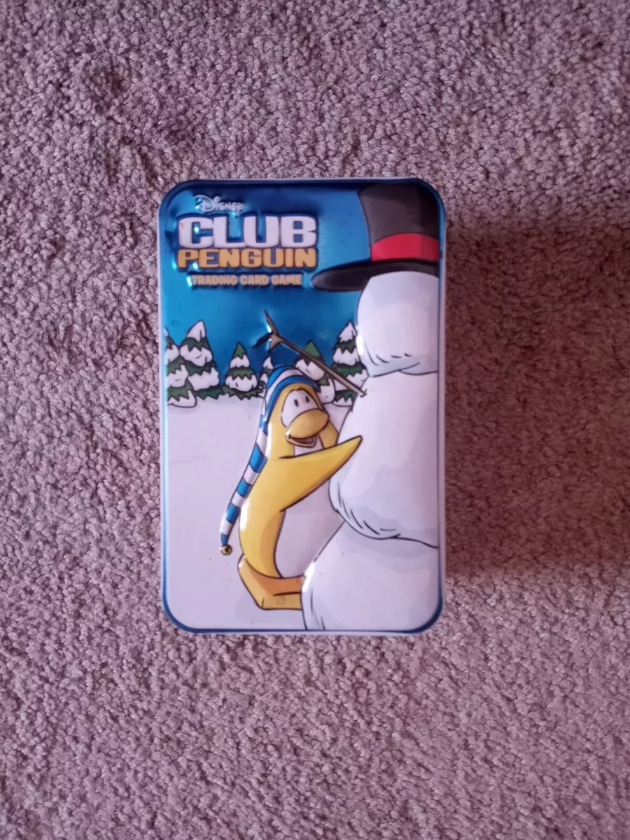 Club Penguin Card Jitsu Trading Cards Collectors Tin Disney Series 1  Collectable