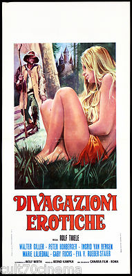 DIVAGAZIONI EROTICHE POSTER CINEMA FILM GRIMMS FAIRY TALES OF LUSTFUL COUPLES