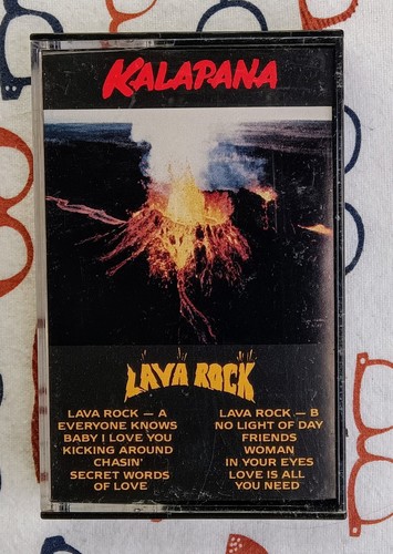 Kalapana Lava Rock 1987 Private Press Hawaiian Rock Cassette Album VG+