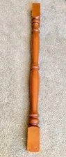 Antique Decorative Hardwood Oak Turned Newel Post 54" x 3 1/4Old VTG