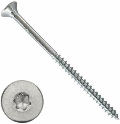 200 Spanplattenschrauben, 4x70mm, Torx, TX20, Senkkopf, verzinkt, 50228
