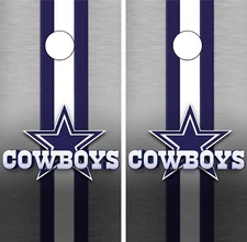C305 Cowboys Cornhole Board Wraps LAMINATED Wrap Decals Vinyl Stickers Skins