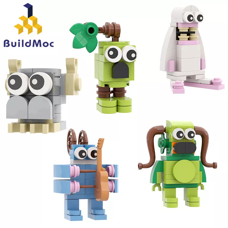 5 in1 My Singing Monsters Building Blocks Wubbox Furcorn MOC