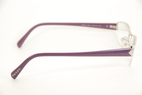 Authentic Prada VPR 53N 1BC-1O1 53mm Silver Purple Frames Glasses Italy - Picture 5 of 7