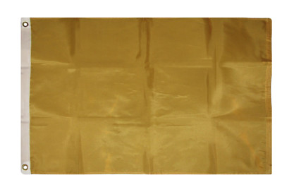 2x3 Solid Gold Advertising Marketing 210D Nylon Flag 2'x3' 2 clips