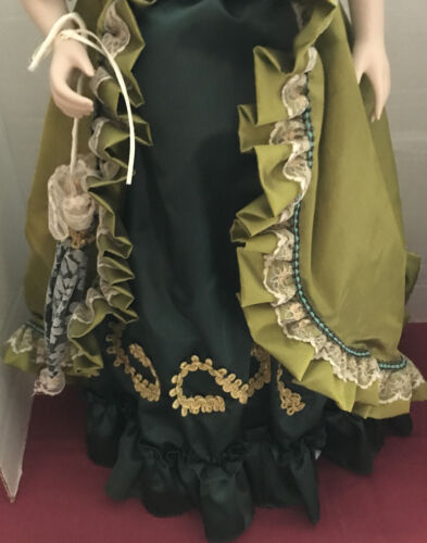 VTG. LIANA BY TREASURES FOREVER Porcelain Victorian, 24" Doll. MINT/BOX. - Picture 2 of 23
